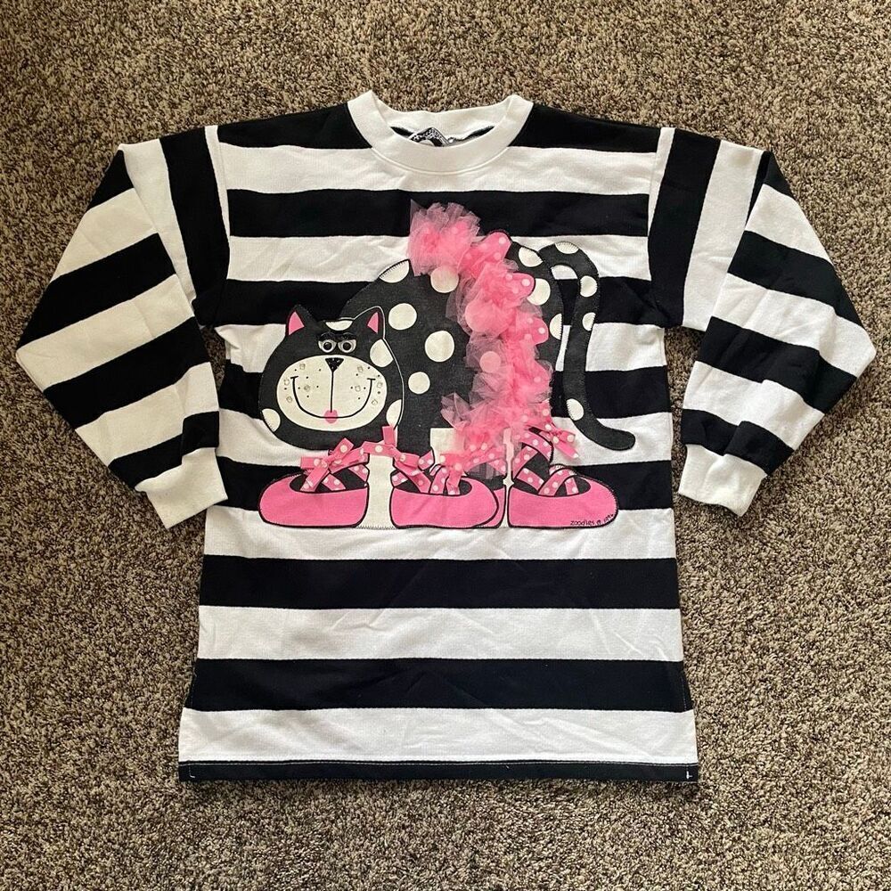 Vintage Y2K Zoodles oversized tunic top girls size 7-8